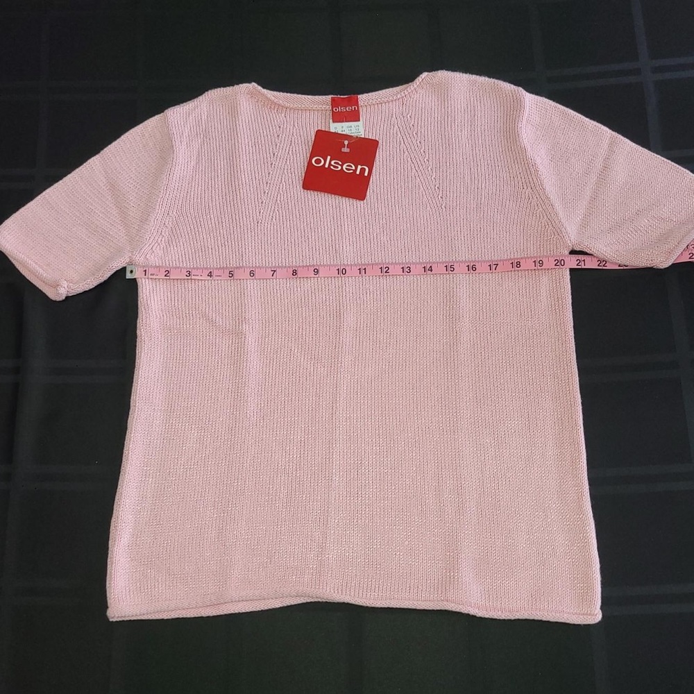 Olsen Soft Pink Sweater - Picture 3 of 10